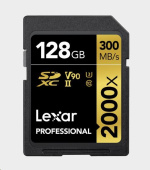 Lexar SDXC Pro 2000X UHS-II U3 R300/W260 (V90) 128GB