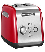 KitchenAid 5KMT221EER topinkovač, 2 otvory, celokovový, 7 stupňů, udržování teploty, jednostranné opékání, červený