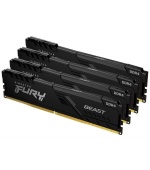 KINGSTON DIMM DDR4 128GB (Kit of 4) 3200MT/s CL16 FURY Beast Černá