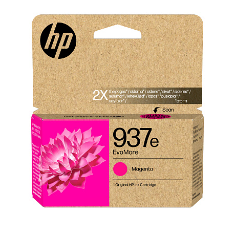 HP 937e EvoMore Magenta Original Ink Cartridge (1,650 pages)