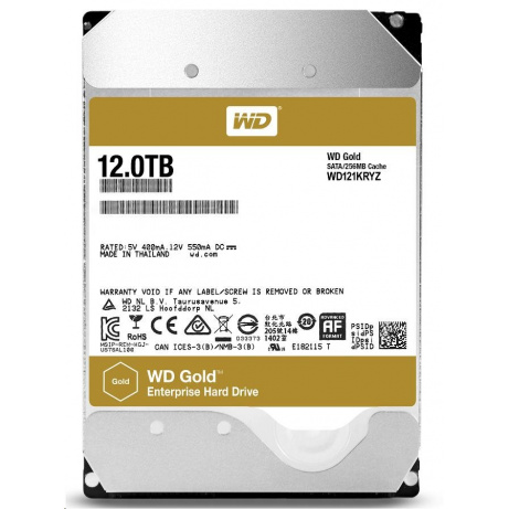 BAZAR WD GOLD WD121KRYZ 12TB SATA/ 6Gb/s 256MB cache 7200 ot.