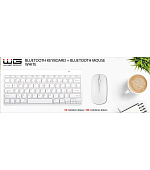 WG - Bluetooth klávesnice s myší, bílá - poskozen obal