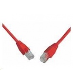 Solarix Patch kabel CAT5E SFTP PVC 10m červený snag-proof C5E-315RD-10MB