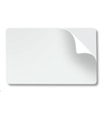 Zebra Plastic cards, adhesive, 500
