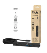 Club3D hub USB-C, 7-in-1 hub s 2x USB, 1xHDMI, 1xUSB-C PD, RJ45, microSD/SD, 140W, 4K60Hz, 1m kabel