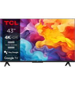 TCL 43V6B 43" TV, 4K Ultra HD, LED, HDR, Google TV, Chromecast, Bluetooth, Wi-Fi, Dolby Audio, MagiConnect