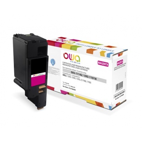 OWA Armor toner pro DELL 1250, 1350, 1355, C1760, C1765, 1400   Stran, 593-11142, červená/magenta