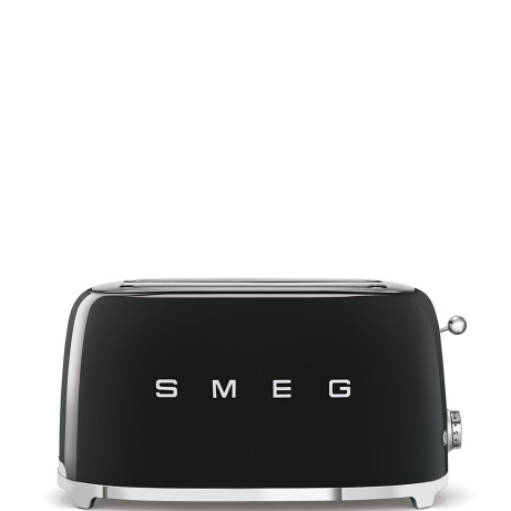 Smeg TSF02BLEU, toustovač / topinkovač, 4 toasty, 6 úrovní opékání, zásuvka na drobky, styl. 50. let, černý