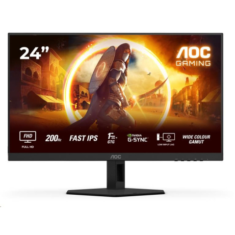 BAZAR - AOC MT 24" 24G4HRE - 1920x1080,IPS,200Hz,2xHDMI,1xDP,Repro - Poškozený obal (Komplet)