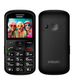 EVOLVEO EasyPhone XS, mobilní telefon pro seniory, černý