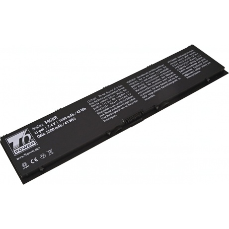 Baterie T6 Power Dell Latitude E7440, Latitude E7450, 5800mAh, 43Wh, 4cell, Li-pol