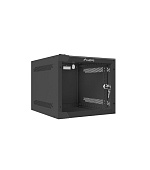 LANBERG RACKOVÁ SKŘÍŇ 10" NÁSTĚNNÁ 4U/280X310 (FLAT PACK) S PROSKLENÝMI DVEŘMI ČERNÁ