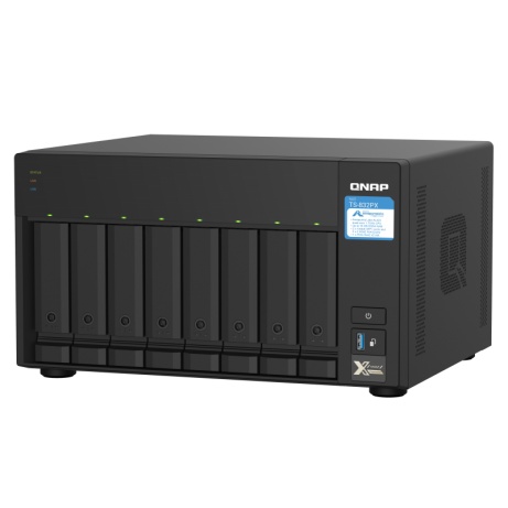 QNAP TS-832PX-4G (1,7GHz, 4GB RAM, 8x SATA, 2x 2,5GbE, 2x 10G SFP+, 1x PCIe slot, 3x USB 3.2)