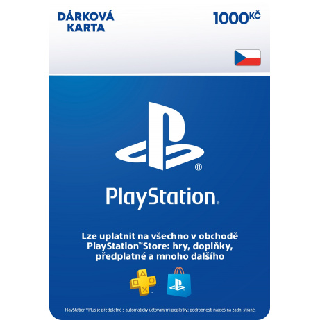 ESD CZ - PlayStation Store el. peněženka - 1000 Kč