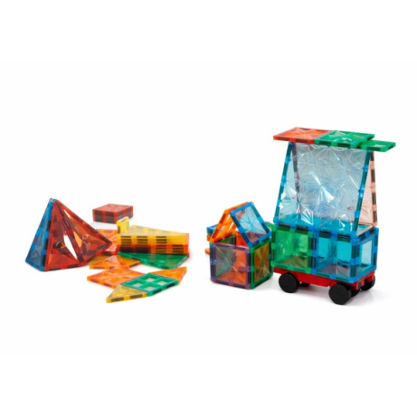 Magnetická stavebnice MagnetiQ Sada s autem 100 ks