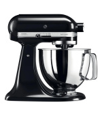 KitchenAid Artisan 5KSM125EOB Kuchyňský robot - 10 rychlostí, planetární systém, celokovová konstrukce, lesklá černá