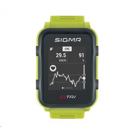 Sigma pulsmetr iD.TRI Set neon mint