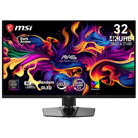 MSI MAG/321UP X24/31,5"/QD-OLED/4K UHD/240Hz/0,03ms/Černá/3R