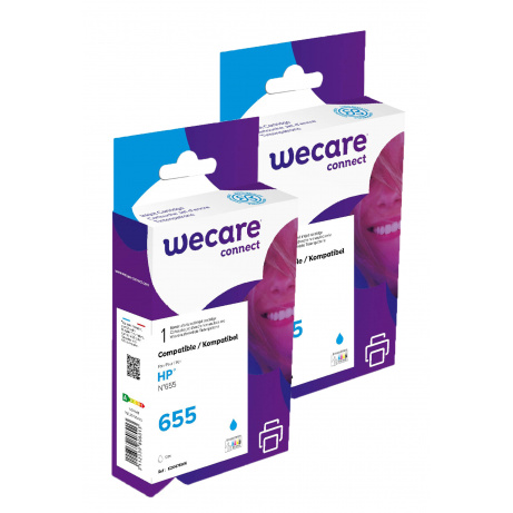 WECARE ARMOR sada ink kompatibilní s HP CZ110AE, 2x12ml, modrá/cyan