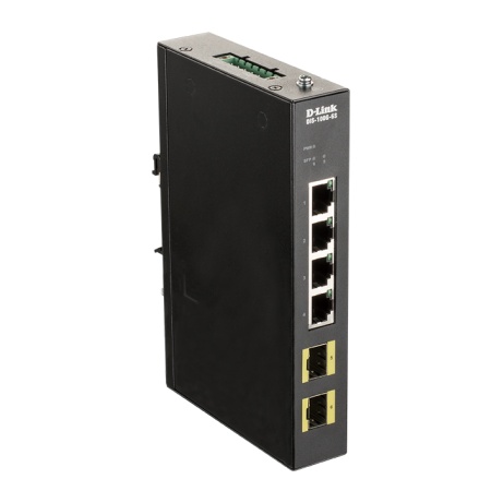 D-Link DIS-100G-6S Průmyslový Gigabit unmanaged switch, 4GbE, 2 SFP