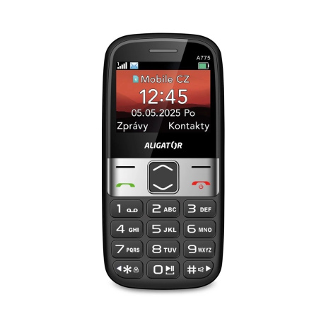 ALIGATOR A775 Senior černý + stol.nab.