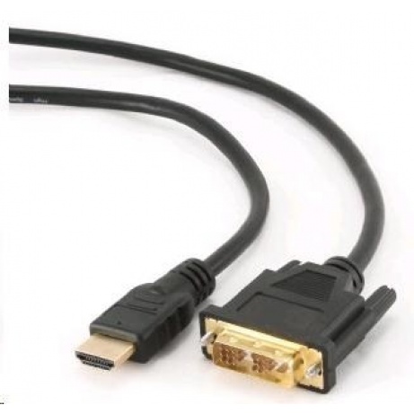 GEMBIRD Kabel HDMI - DVI 1,8m (M/M, DVI-D, Single Link, zlacené kontakty, stíněný)