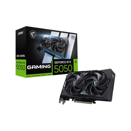 MSI VGA NVIDIA GeForce RTX 5050 8G GAMING OC, RTX 5050, 8GB GDDR6, 3xDP, 1xHDMI