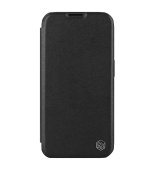 Nillkin Qin Book PRO Plain Leather Pouzdro pro Apple iPhone 15 Pro Max Classic Black