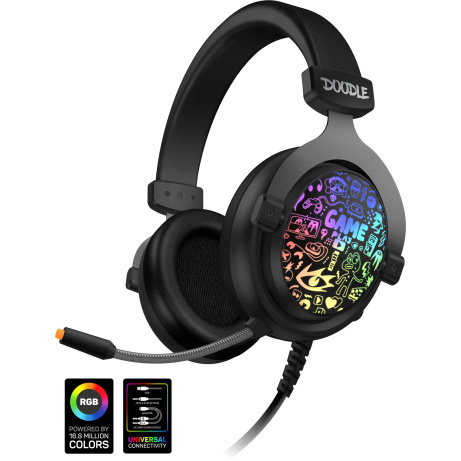 CONNECT IT DOODLE RGB herní sluchátka