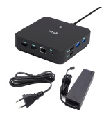 i-tec USB-C DP Dual HDMI Docking Station, PD 100W + Universal Charger 100W