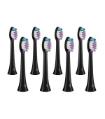 TrueLife SonicBrush Clean-series heads Sensitive black 8 pack
