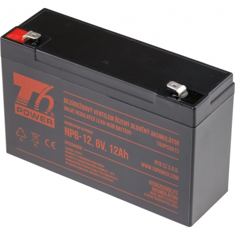 Akumulátor T6 Power NP6-12, 6V, 12Ah