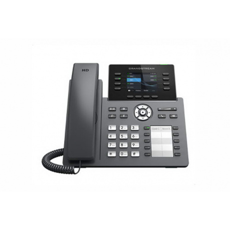 Grandstream GRP2634 SIP telefon, 2.8" TFT bar. displej, 4 SIP účty, 10 pr. tl., 2x10/100Mb, WiFi, BT