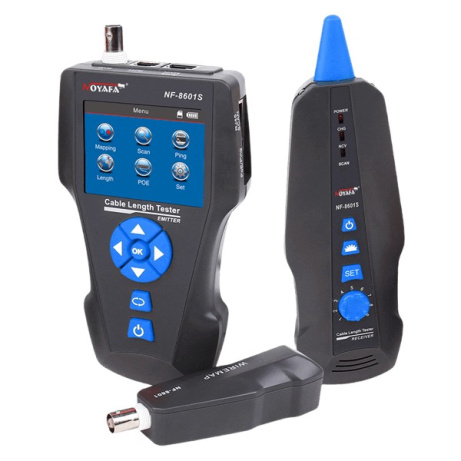 W-Star Tester kabelů UTP WSNF8601S, detektor kabelů Cat5, Cat6, Cat7, UTP, BNC, POE, Ping