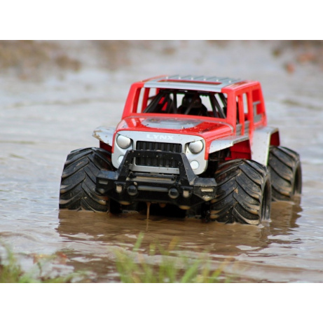 RC obojživelný Off-road speciál 1/14 červený