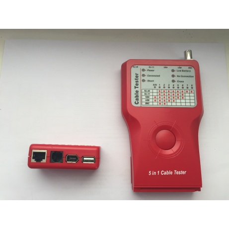 Univerzální Tester RJ12,RJ45,USB,BNC