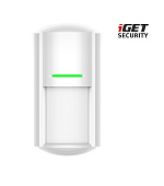 iGET SECURITY MP30 - bezdrátový venkovní pohybový PIR senzor pro alarm M6-4G s nastavením citlivosti