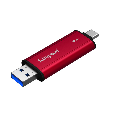 Kingston Dual Portable/2TB/SSD/Externí/Červená/5R