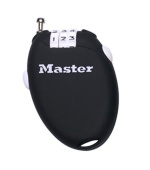 Master Lock Zatahovací kabelový zámek 4603EURD - černý