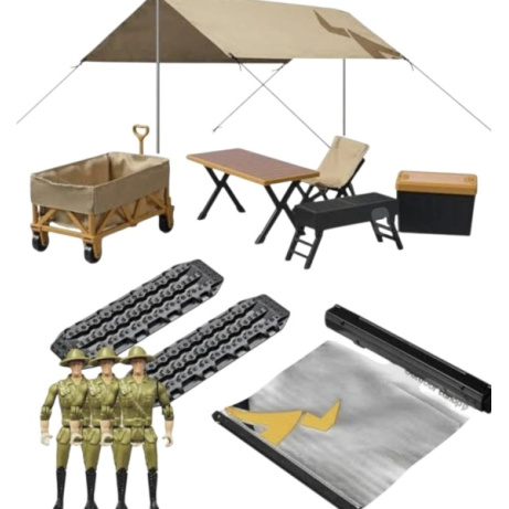 Venkovní camping sada pro modely OFF- ROAD 1:12 MN-85K