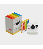 BAZAR - Polaroid Now Gen 3 Pebble White bundle with Color Film (8 photos) - Poškozený obal (Komplet)