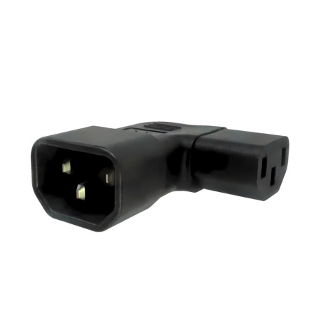 Adaptér úhlový na stranu IEC C13 na IEC C14 napětí 230V, 10A