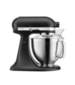 KitchenAid Artisan 5KSM185PSEBK Kuchyňský robot - 10 rychlostí, planetární systém, celokovová konstrukce, černá