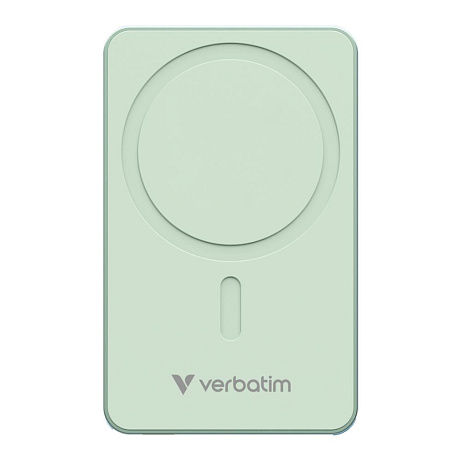 VERBATIM Powerbanka Charge 'n' Go Essentials, Magnetická, 10000 mAh, USB-C, Zelená