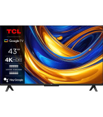 BAZAR - TCL P655 43" TV, 4K Ultra HD, HDR, WiFi, Bluetooth, Chromecast, Miracast, Dolby Digital, Google TV - Poškozený o