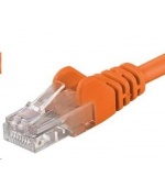 PREMIUMCORD Patch kabel UTP RJ45-RJ45 CAT5e 0.25m oranžová