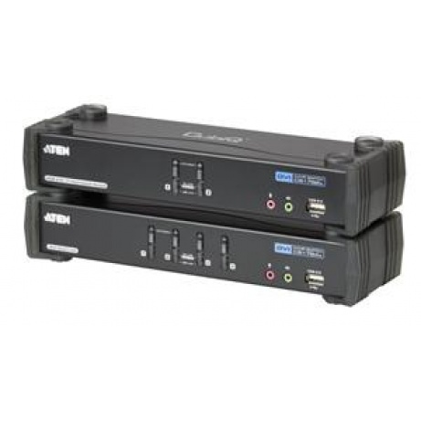 Aten 4-port DVI KVMP USB, usb hub,audio 7.1,kabely