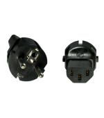 Adaptér CEE 7/7 na IEC C13 napětí 230V, 10A