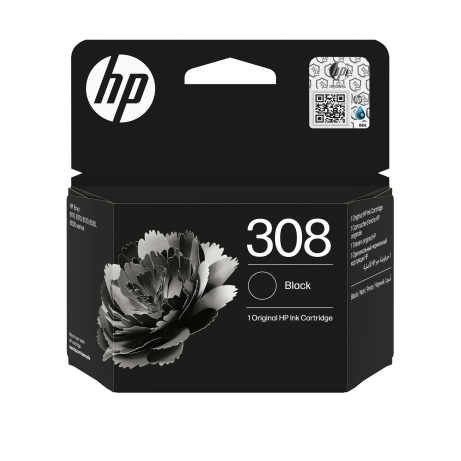 HP 308 Black Original Ink Cartridge (160 pages)