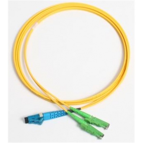 Patchcord FO duplex E2000/APC-LC/APC 9/125um SM 1m, OS2